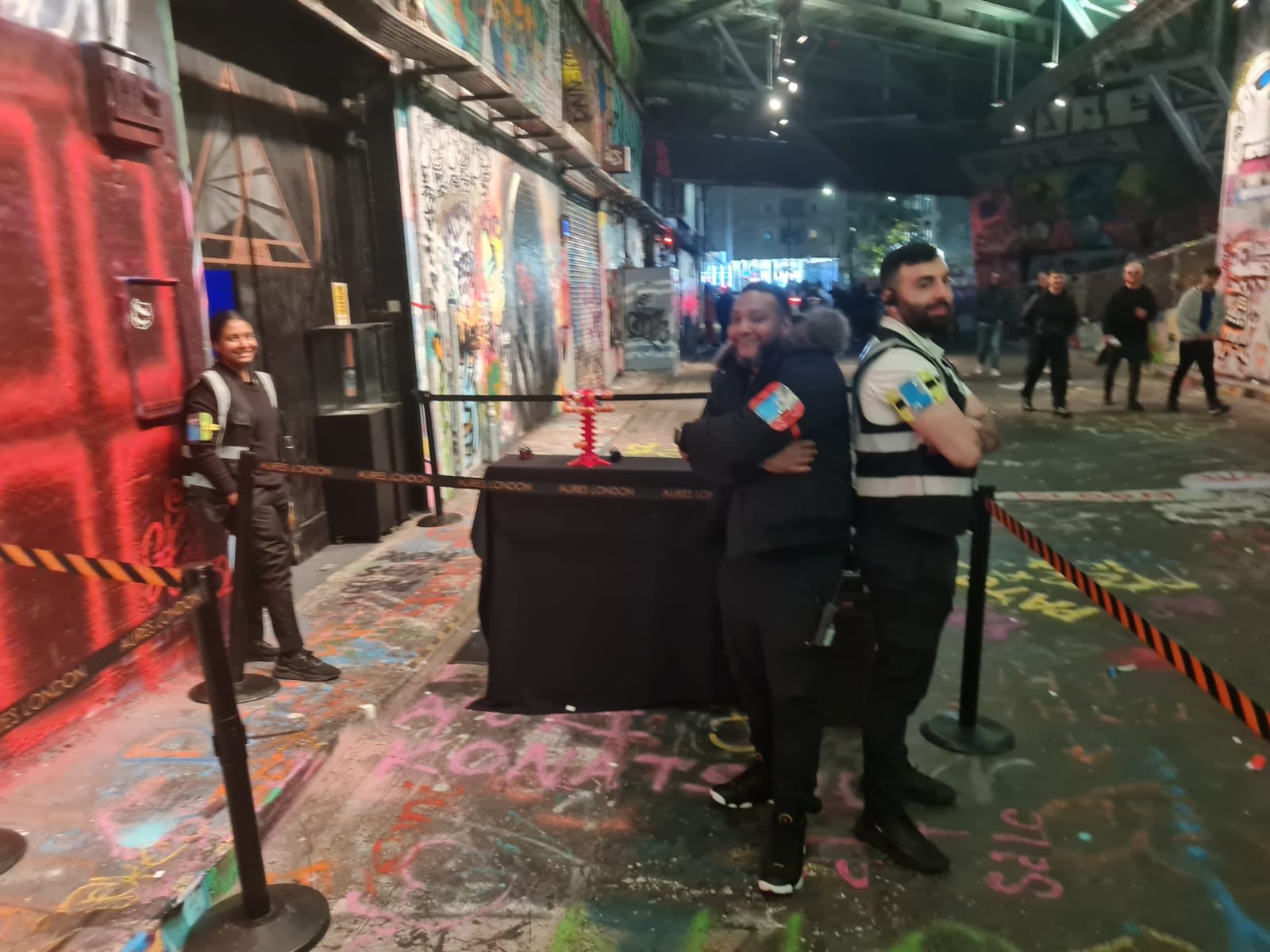 Togo Security operative supporting a venue queue