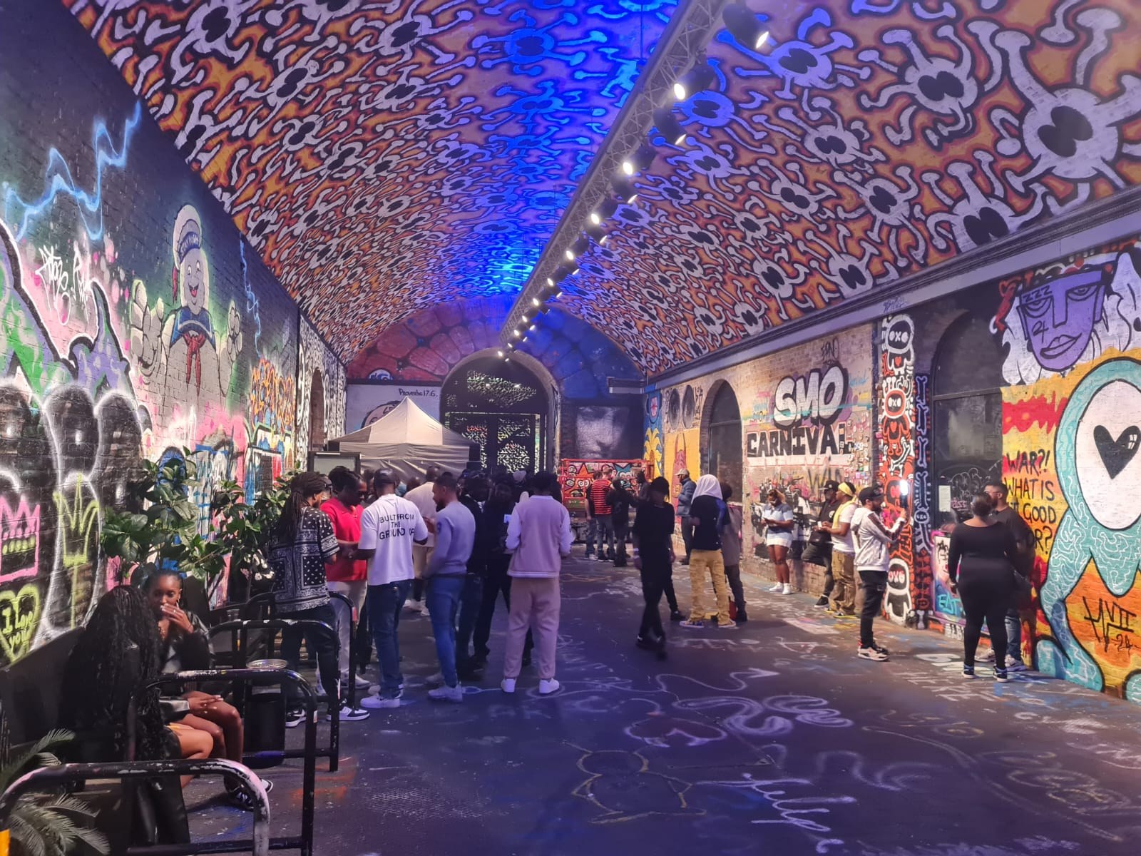 Crowd and venue activity during an event